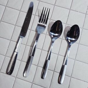 Cambridge Silversmiths Stainless Landscape Pattern Flatware 4pc Set Replacement